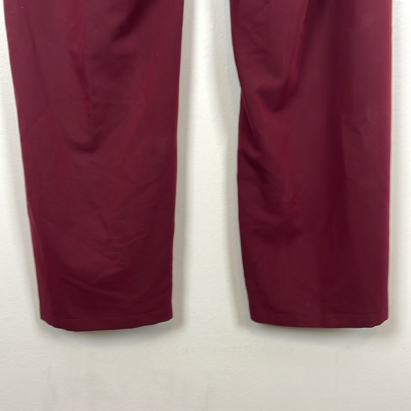 Figs Technical Collection Womens 3XLT Maroon Scrubs 2 Pocket Drawstring Waist - Picture 5 of 10